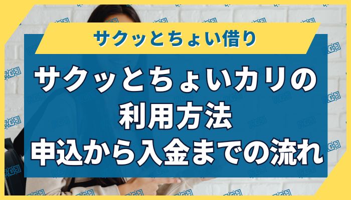サクッとちょいカリの利用方法|申込から入金までの流れ