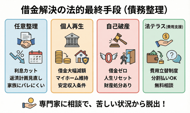 借金で審査通らない…お金借りられない状況を解決する法的最終手段