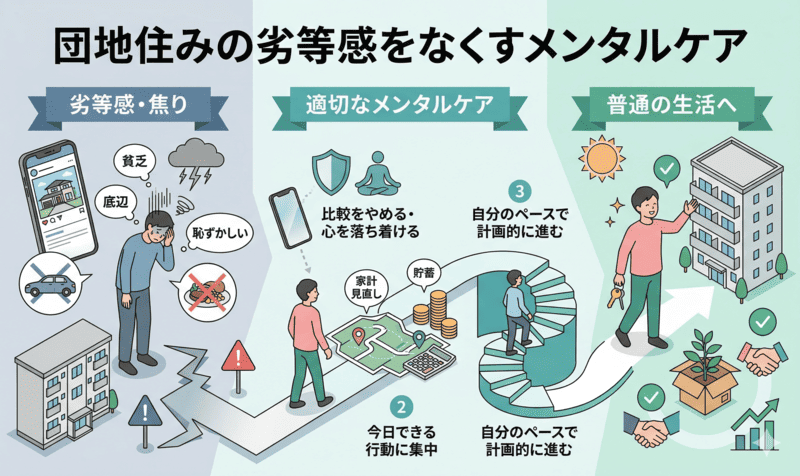 団地住み＝貧乏で底辺という劣等感をなくすメンタルケア